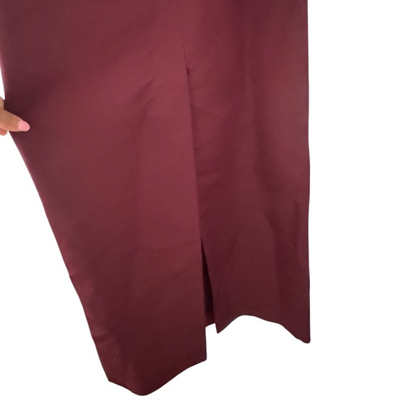 CHRISTIAN SIRIANO***Burgundy and Pink Bow Dress***US 6 $5995 NWT - Picture 6 of 6